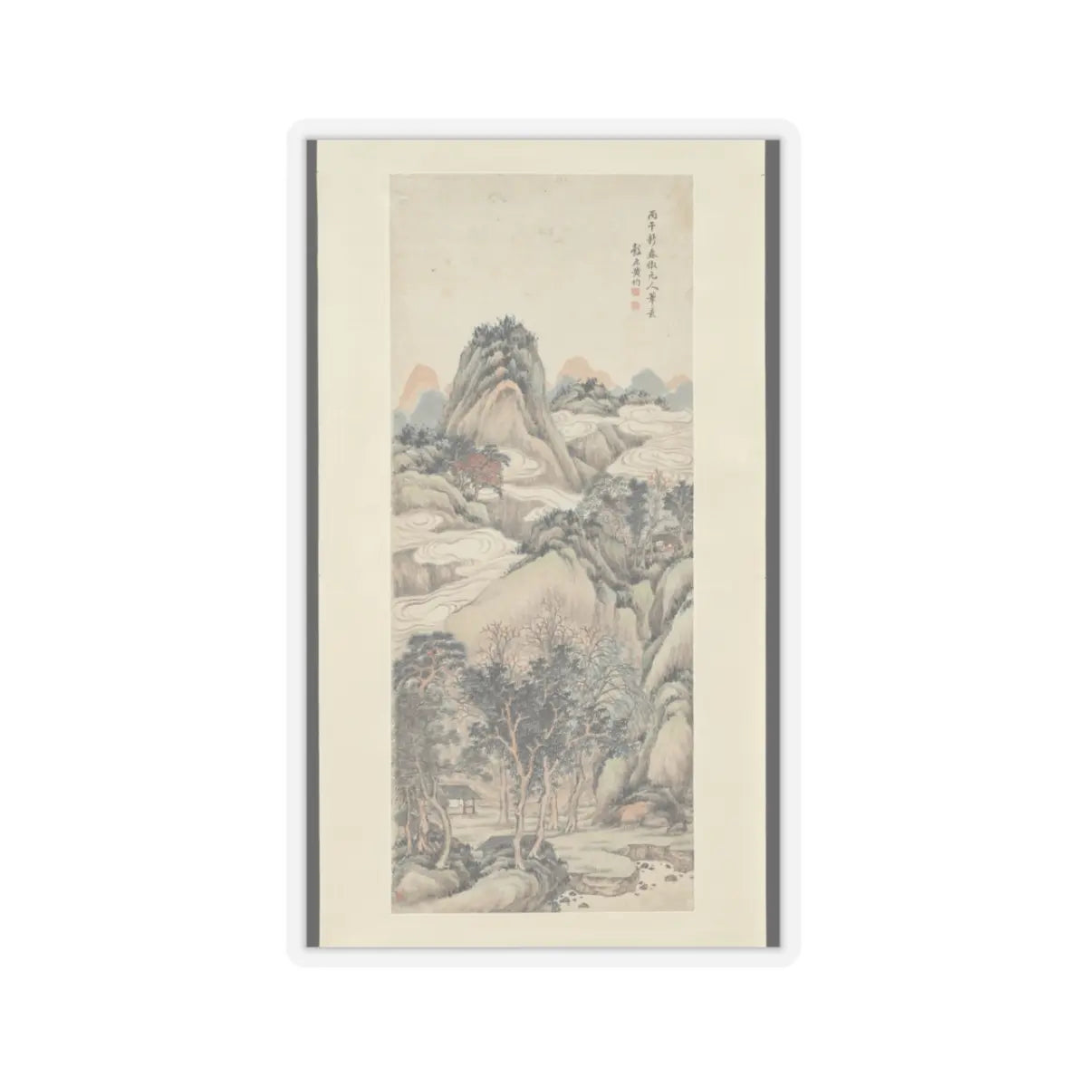 Huang Jun - Landscape - dated Spring 1846 v1 - STICKER Vinyl Kiss-Cut Decal