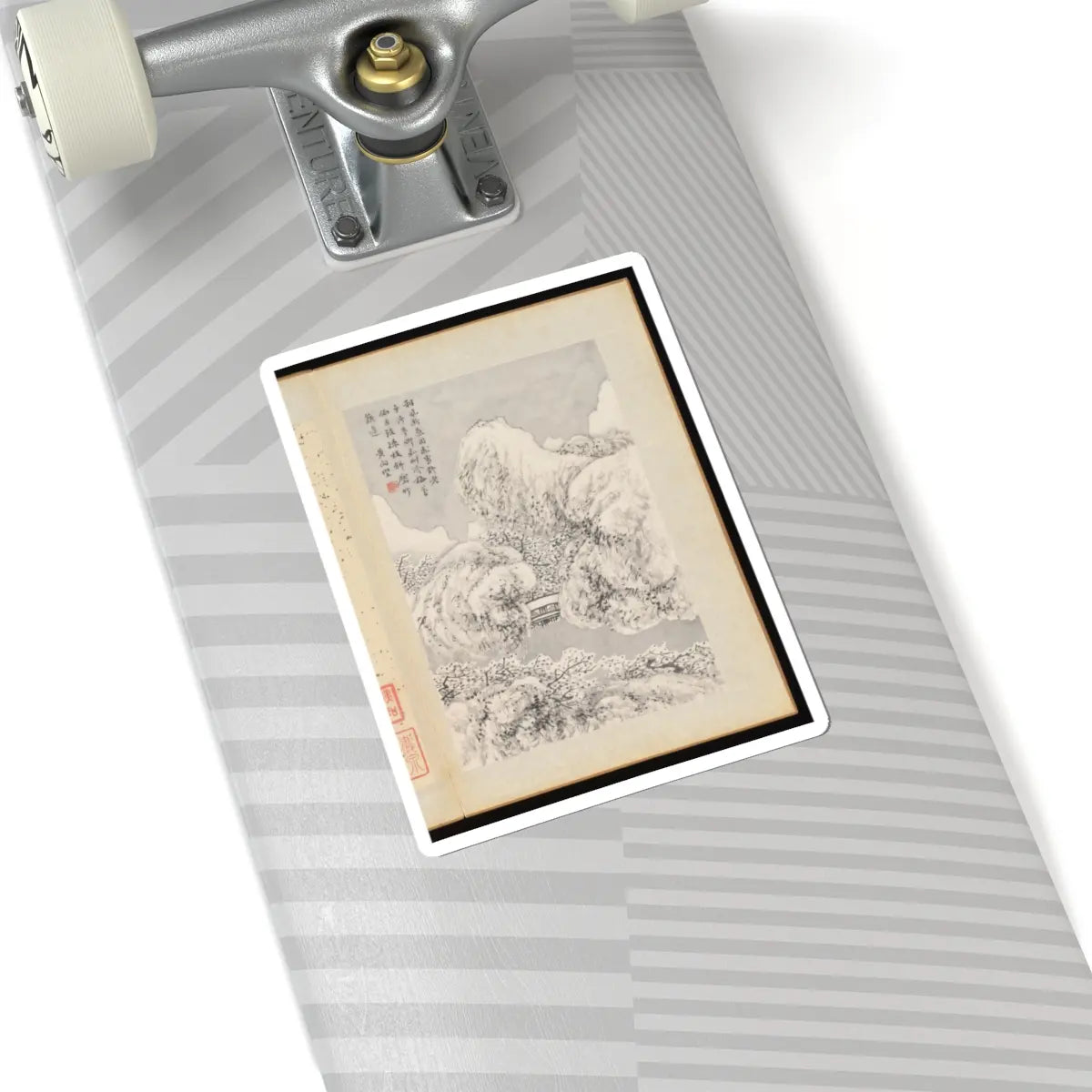Huang Xiangjian - Landscapes - mid-17th century v12 - STICKER Vinyl Kiss-Cut Decal