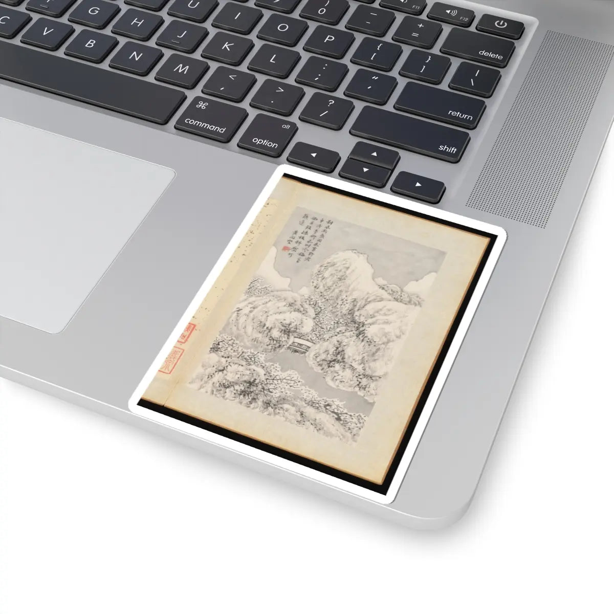 Huang Xiangjian - Landscapes - mid-17th century v12 - STICKER Vinyl Kiss-Cut Decal
