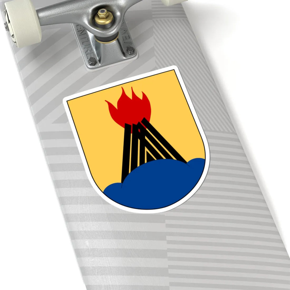 Huddinge kommunvapen Ell 2013 (Sweden) (Coat of Arms) STICKER Vinyl Kiss-Cut Decal - The Sticker Space