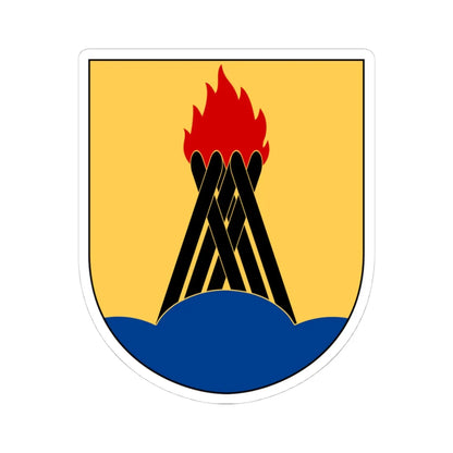 Huddinge vapen (Sweden) (Coat of Arms) STICKER Vinyl Kiss-Cut Decal 4 Inch White - The Sticker Space