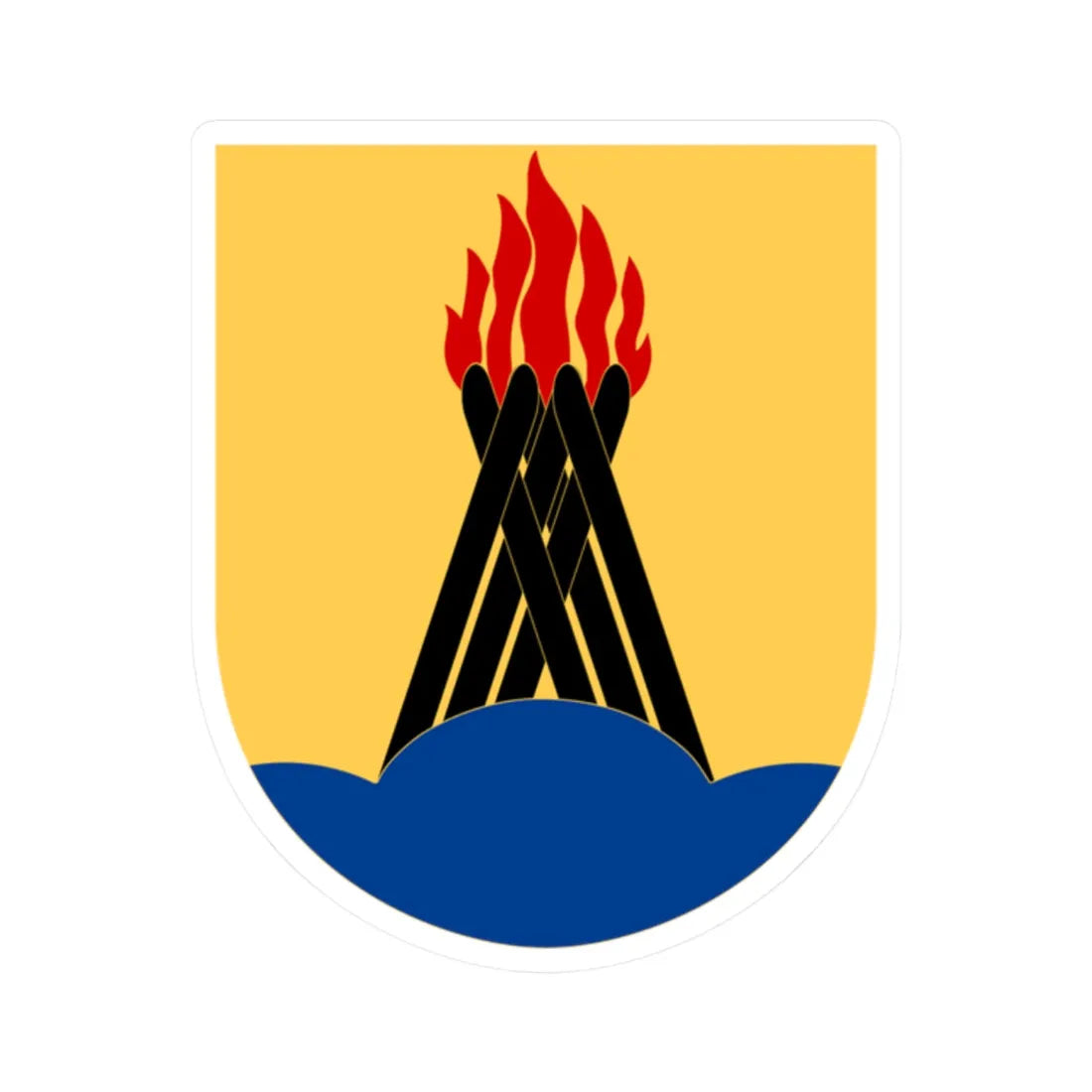 Huddinge vapen2012 (Sweden) (Coat of Arms) STICKER Vinyl Kiss-Cut Decal 2 Inch White - The Sticker Space