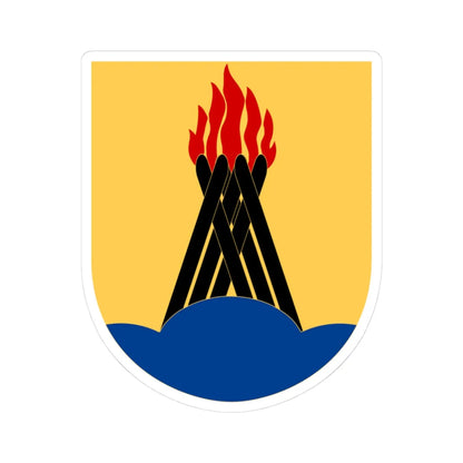 Huddinge vapen2012 (Sweden) (Coat of Arms) STICKER Vinyl Kiss-Cut Decal 3 Inch White - The Sticker Space