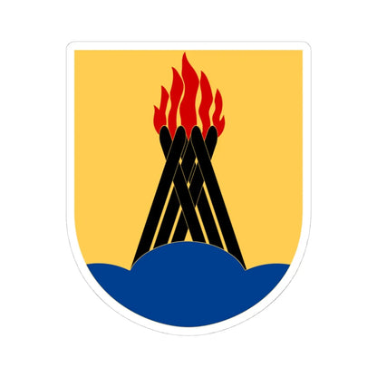 Huddinge vapen2012 (Sweden) (Coat of Arms) STICKER Vinyl Kiss-Cut Decal 4 Inch White - The Sticker Space