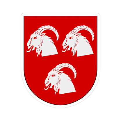 Hudiksvall vapen (Sweden) (Coat of Arms) STICKER Vinyl Kiss-Cut Decal 3 Inch White - The Sticker Space