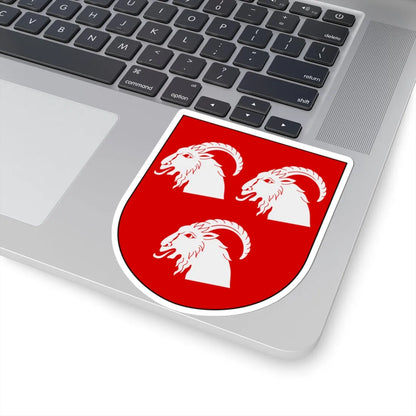 Hudiksvall vapen (Sweden) (Coat of Arms) STICKER Vinyl Kiss-Cut Decal - The Sticker Space