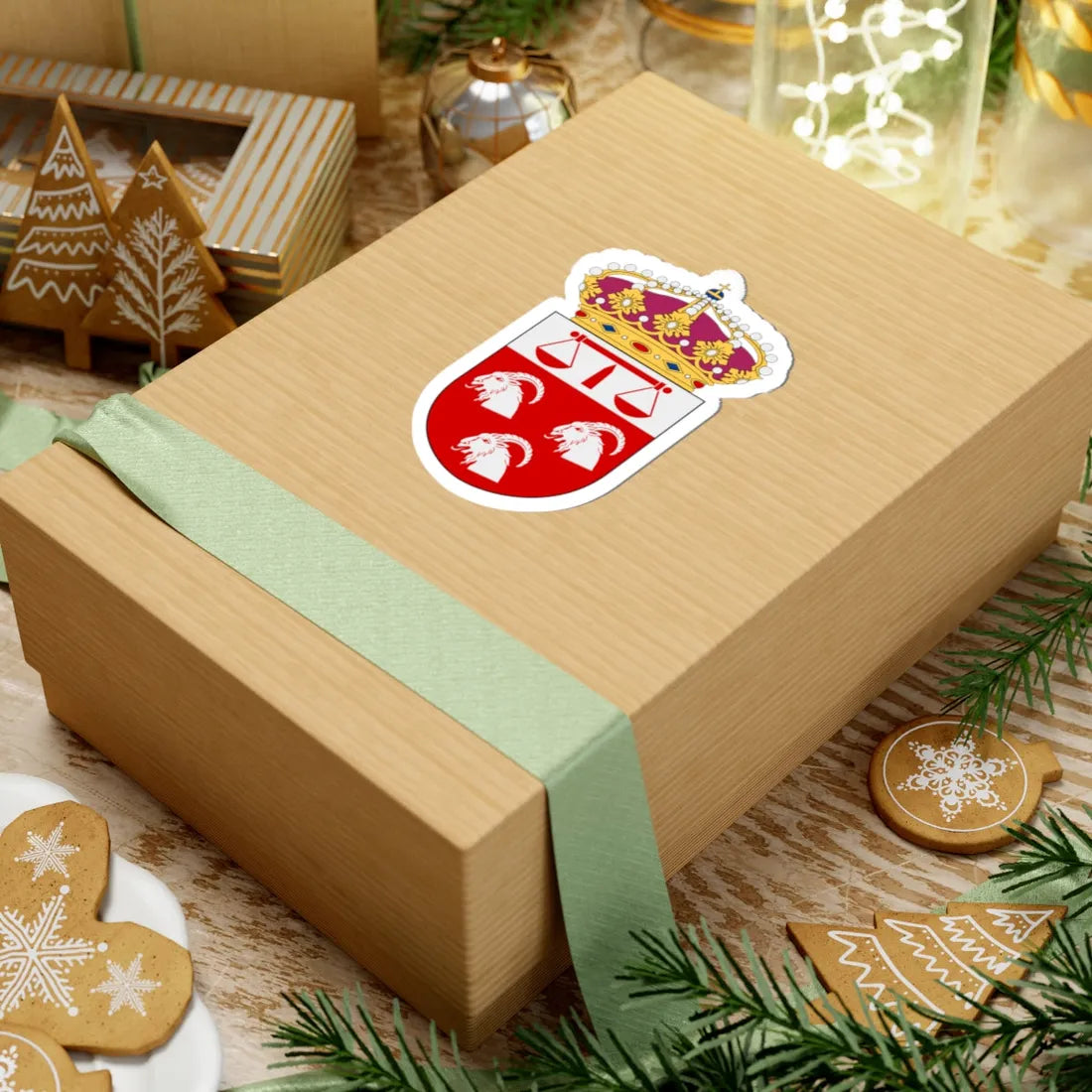 Hudiksvalls tingsrätt vapen (Sweden) (Coat of Arms) STICKER Vinyl Kiss-Cut Decal - The Sticker Space