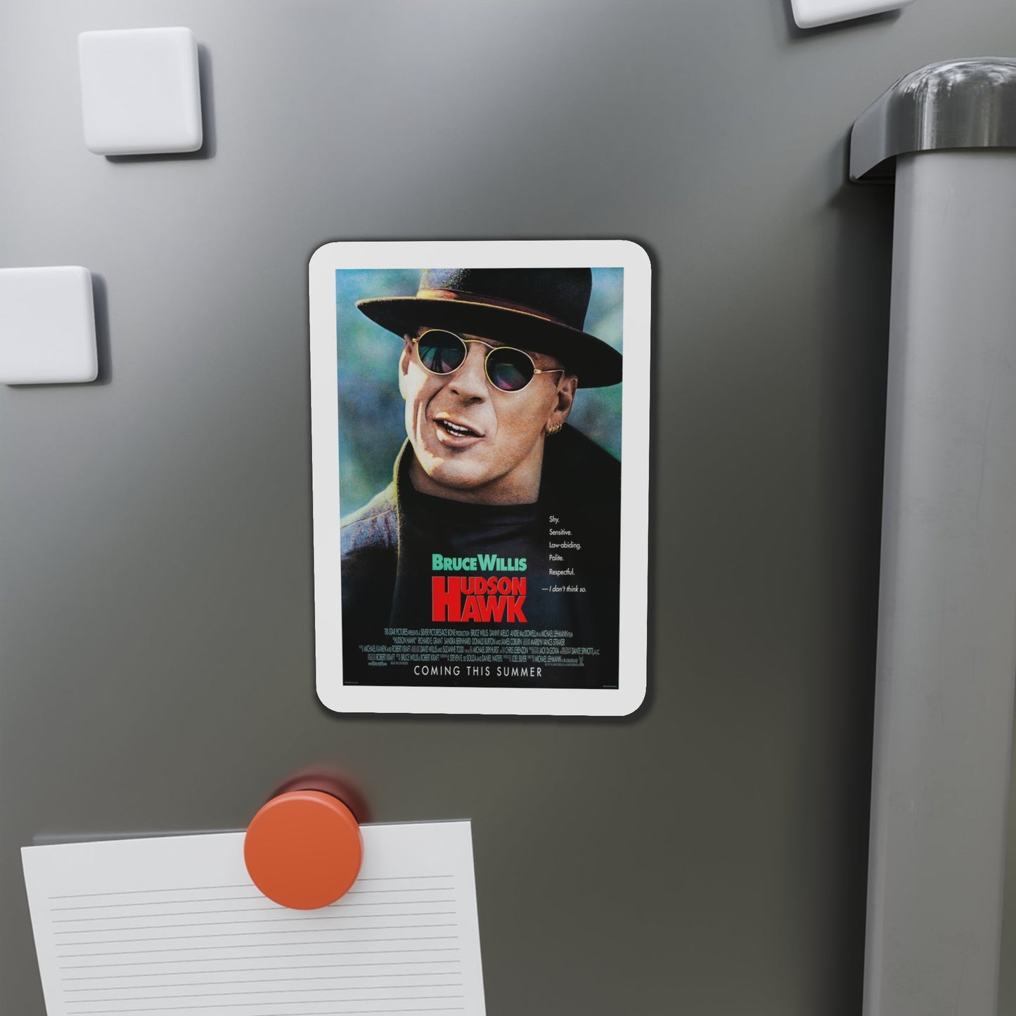 Hudson Hawk 1991 Movie Poster Die-Cut Magnet-The Sticker Space