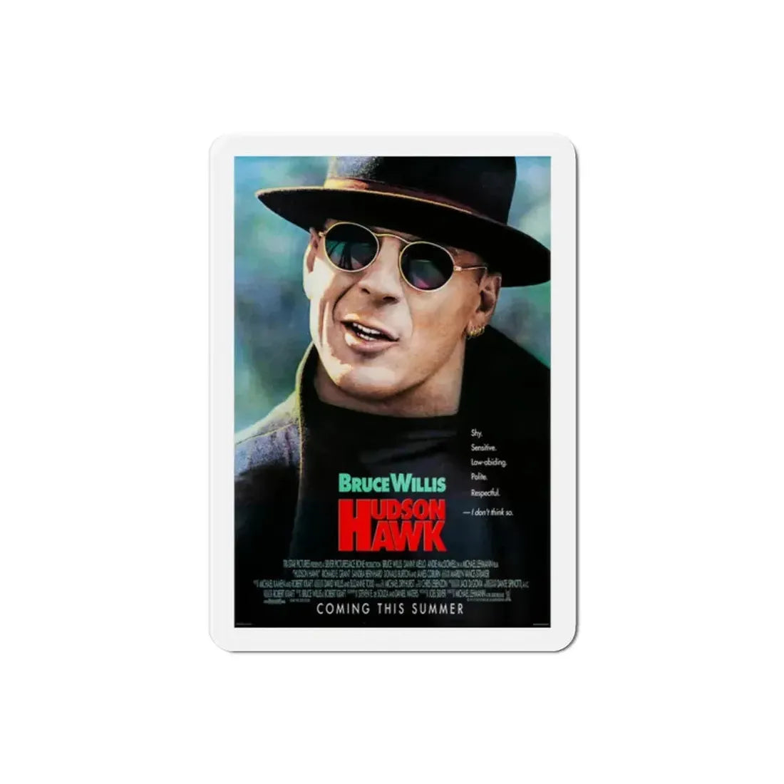 Hudson Hawk 1991 Movie Poster Refrigerator Magnet 2 Inch - The Sticker Space
