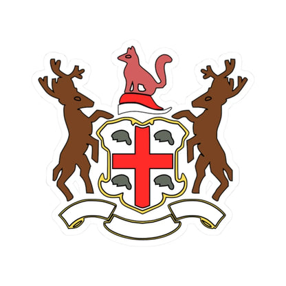 HudsonsBayCoatOfArms (Canada) (Coat of Arms) STICKER Vinyl Kiss-Cut Decal 2 Inch White - The Sticker Space