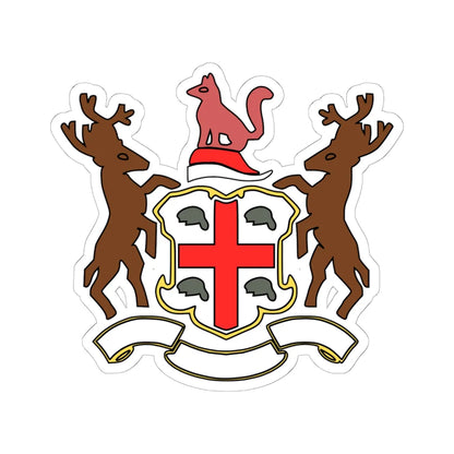 HudsonsBayCoatOfArms (Canada) (Coat of Arms) STICKER Vinyl Kiss-Cut Decal 6 Inch White - The Sticker Space