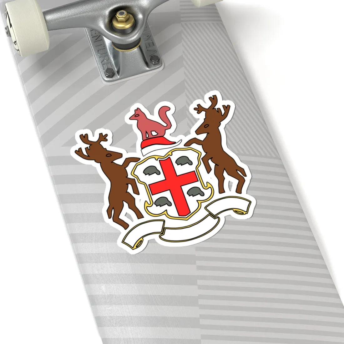 HudsonsBayCoatOfArms (Canada) (Coat of Arms) STICKER Vinyl Kiss-Cut Decal - The Sticker Space