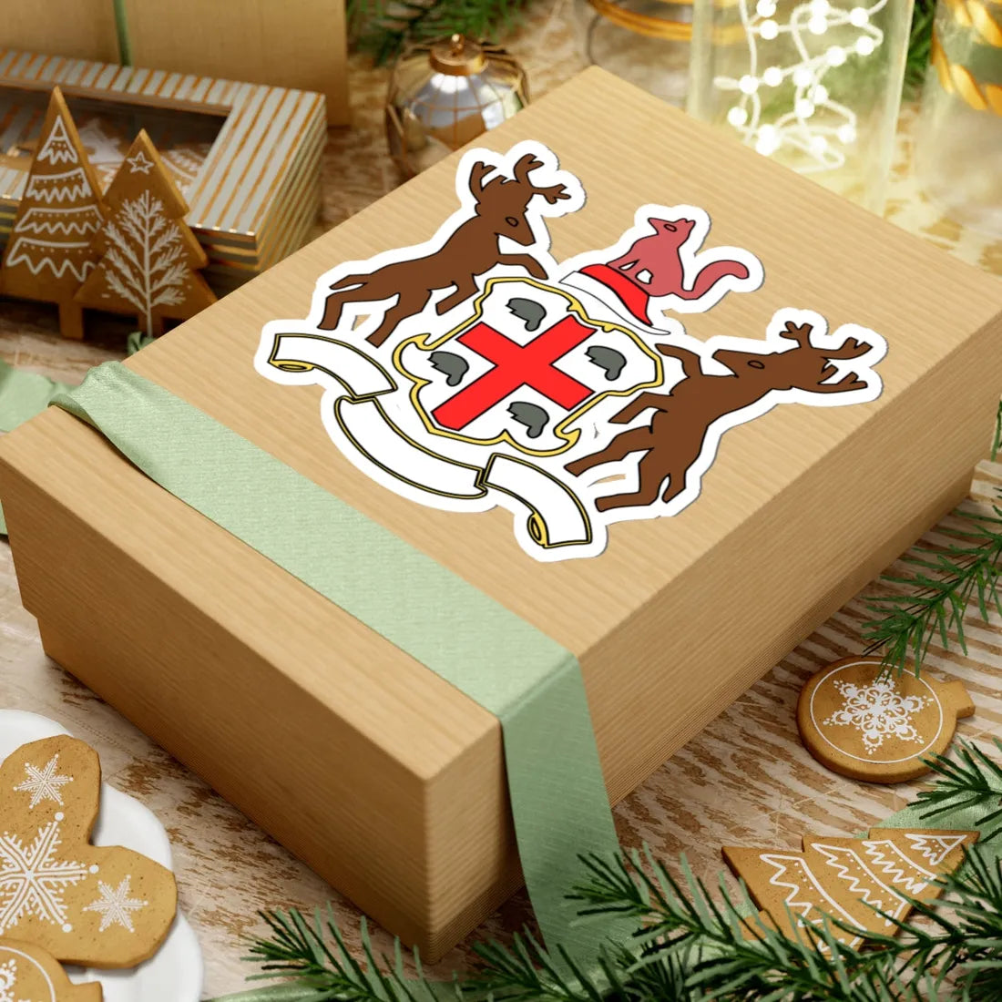 HudsonsBayCoatOfArms (United Kingdom) (Coat of Arms) STICKER Vinyl Kiss-Cut Decal - The Sticker Space