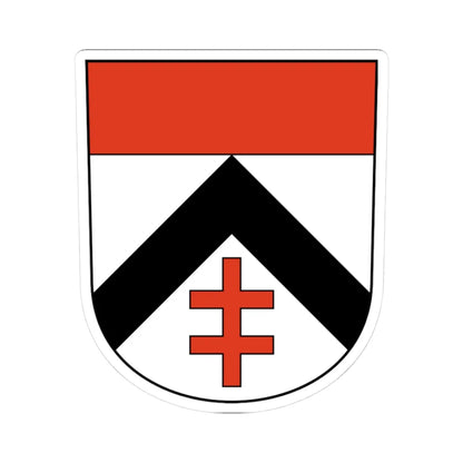Huettikon-blazon (Switzerland) (Coat of Arms) STICKER Vinyl Kiss-Cut Decal 3 Inch White - The Sticker Space
