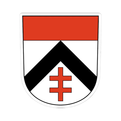 Huettikon-blazon (Switzerland) (Coat of Arms) STICKER Vinyl Kiss-Cut Decal 4 Inch White - The Sticker Space