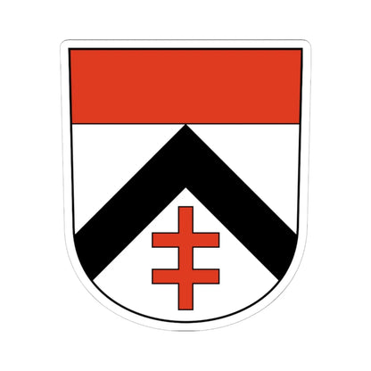 Huettikon-blazon (Switzerland) (Coat of Arms) STICKER Vinyl Kiss-Cut Decal 6 Inch White - The Sticker Space