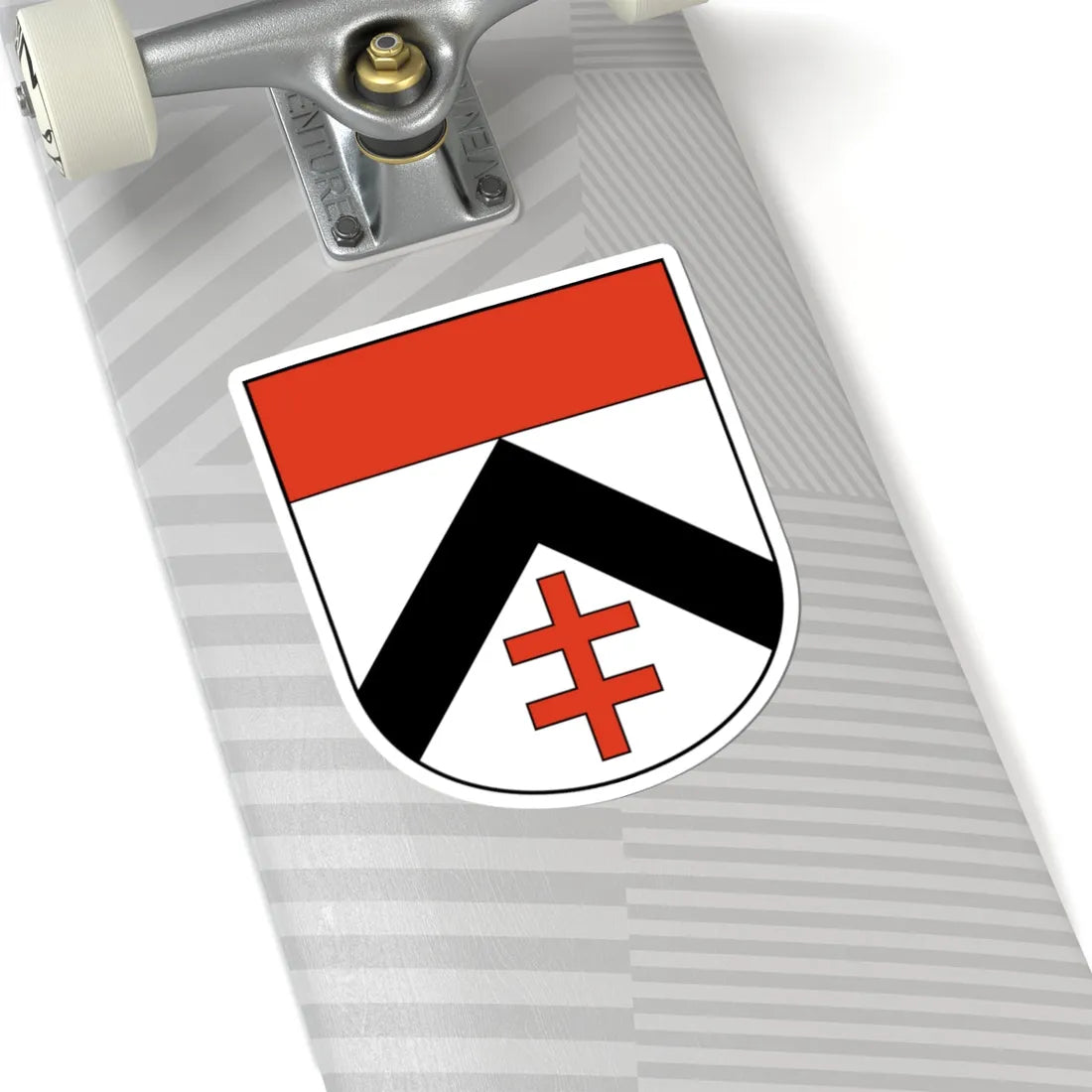 Huettikon-blazon (Switzerland) (Coat of Arms) STICKER Vinyl Kiss-Cut Decal - The Sticker Space