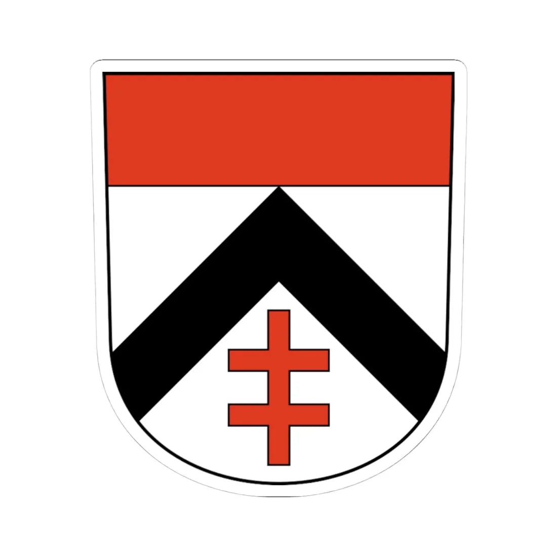Huettikon-blazon (Switzerland) (Coat of Arms) STICKER Vinyl Kiss-Cut Decal - The Sticker Space