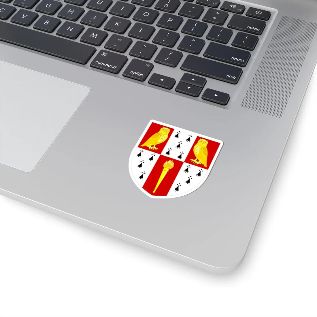 Hughes Hall Cambridge arms (England) (Coat of Arms) STICKER Vinyl Kiss-Cut Decal - The Sticker Space
