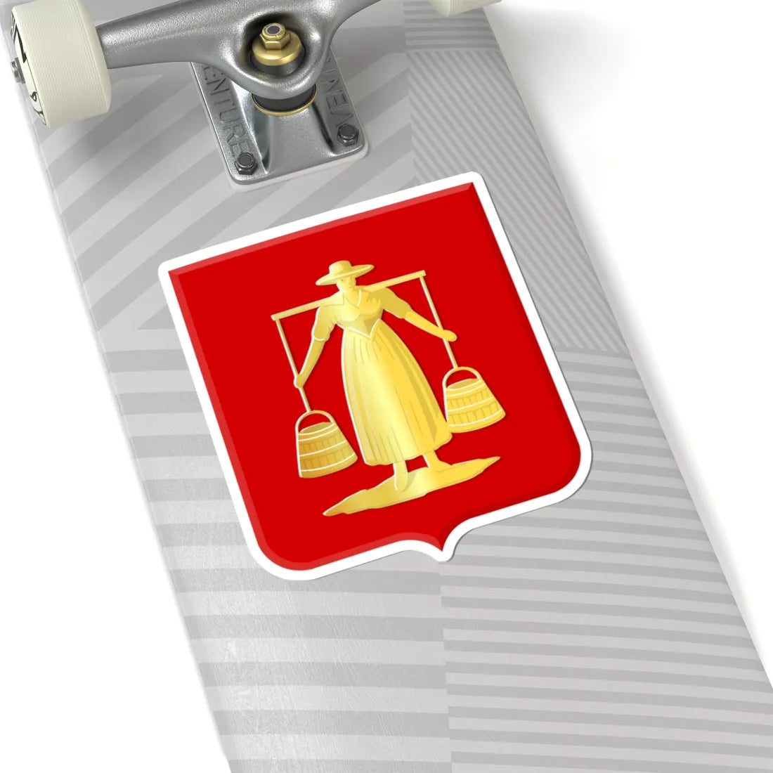 Huizen wapen (Netherlands) (Coat of Arms) STICKER Vinyl Kiss-Cut Decal - The Sticker Space