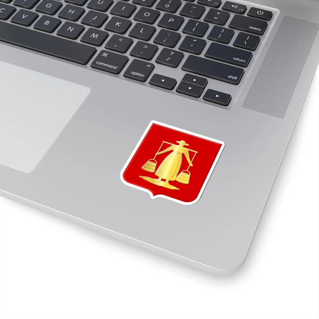 Huizen wapen (Netherlands) (Coat of Arms) STICKER Vinyl Kiss-Cut Decal - The Sticker Space