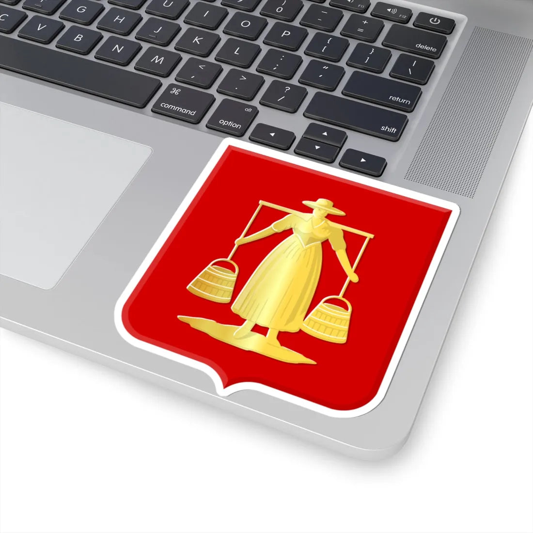 Huizen wapen (Netherlands) (Coat of Arms) STICKER Vinyl Kiss-Cut Decal - The Sticker Space