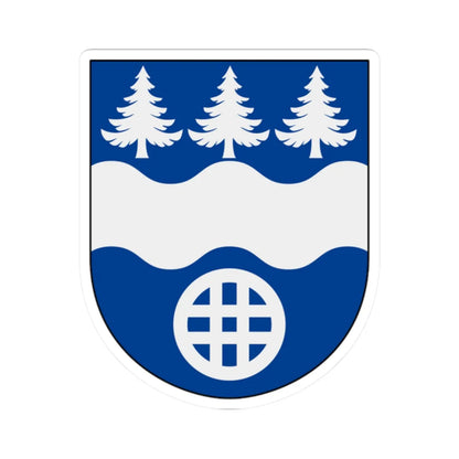 Hultsfred vapen (Sweden) (Coat of Arms) STICKER Vinyl Kiss-Cut Decal 2 Inch White - The Sticker Space