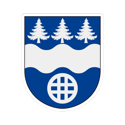 Hultsfred vapen (Sweden) (Coat of Arms) STICKER Vinyl Kiss-Cut Decal 3 Inch White - The Sticker Space