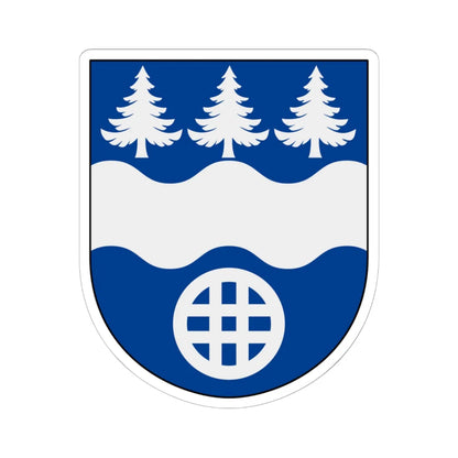 Hultsfred vapen (Sweden) (Coat of Arms) STICKER Vinyl Kiss-Cut Decal 6 Inch White - The Sticker Space