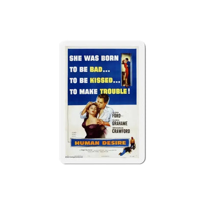 Human Desire 1954 Movie Poster Refrigerator Magnet 5 Inch - The Sticker Space