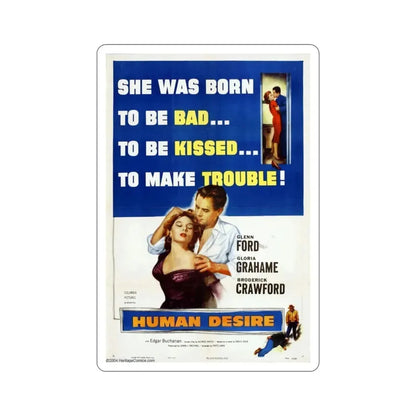 Human Desire 1954 Movie Poster STICKER Vinyl Die-Cut Decal - The Sticker Space