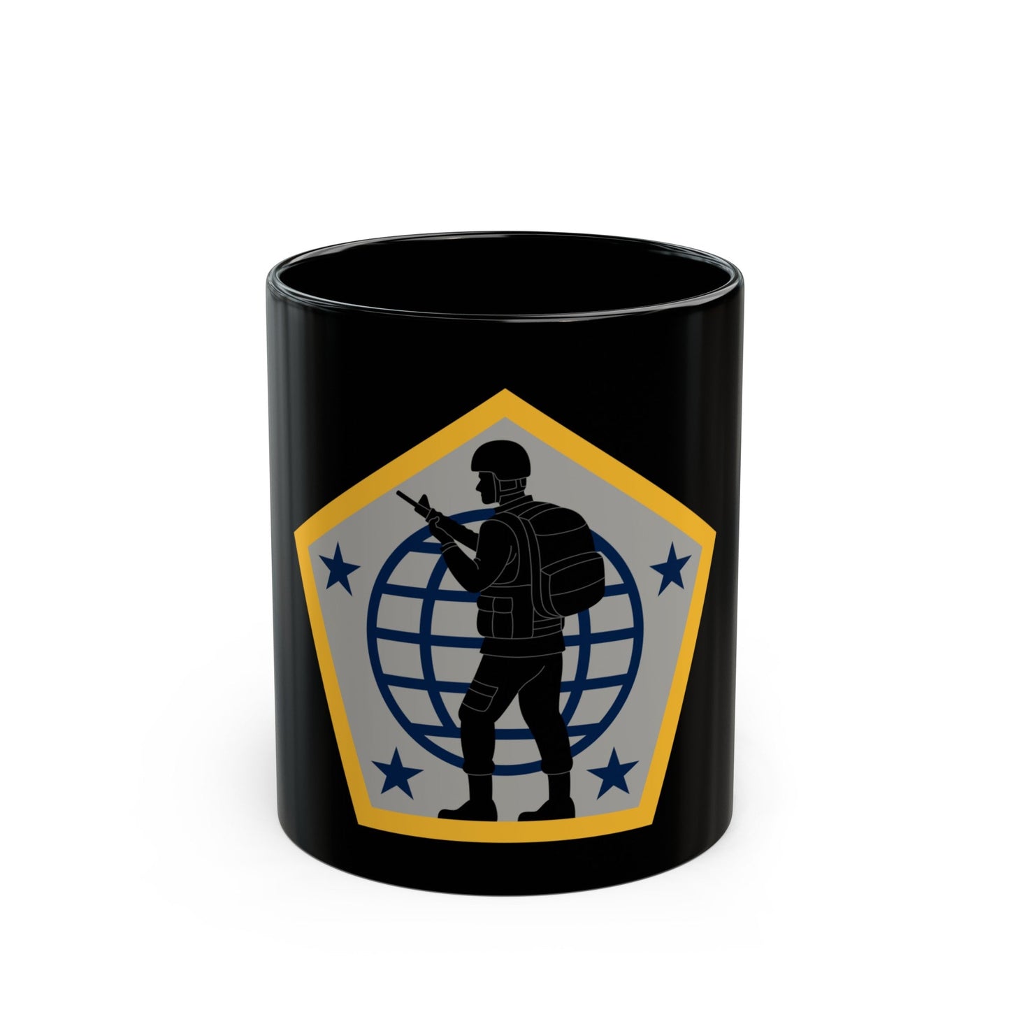 Human Resources Command (U.S. Army) Black Coffee Mug-11oz-The Sticker Space