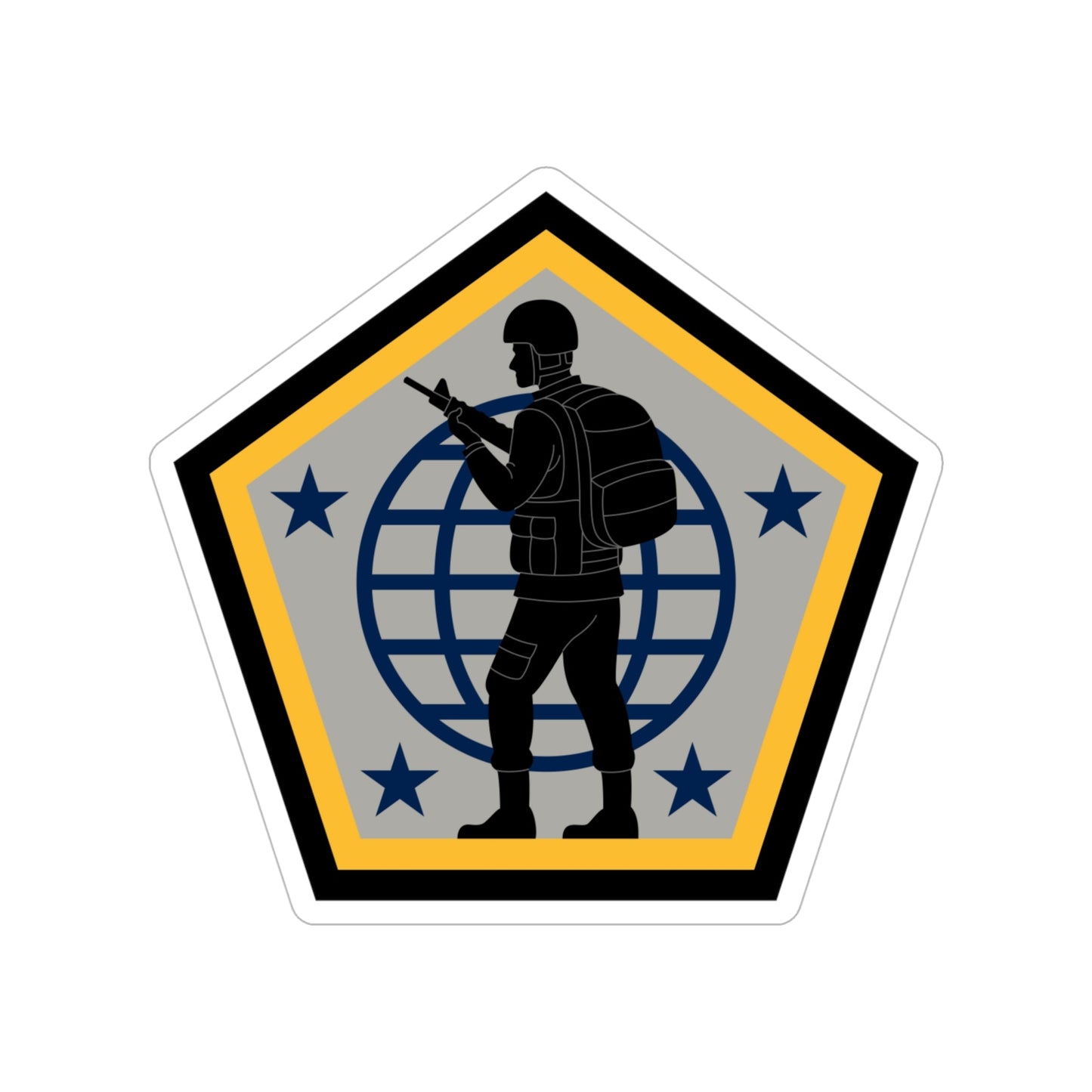 Human Resources Command (U.S. Army) Transparent STICKER Die-Cut Vinyl Decal-6 Inch-The Sticker Space
