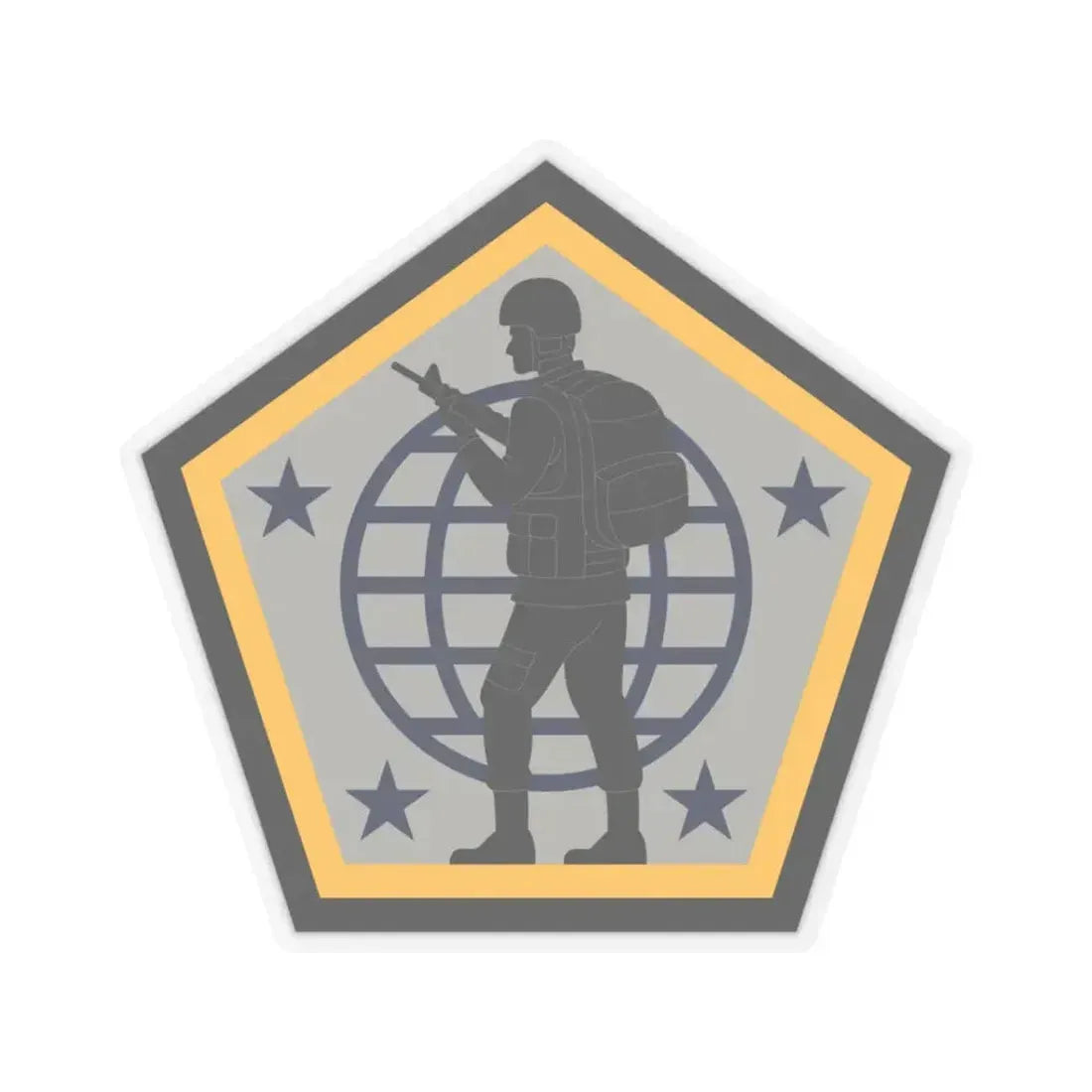 Human Resources Command (U.S. Army) STICKER Vinyl Kiss-Cut Decal 3 Inch Transparent - The Sticker Space