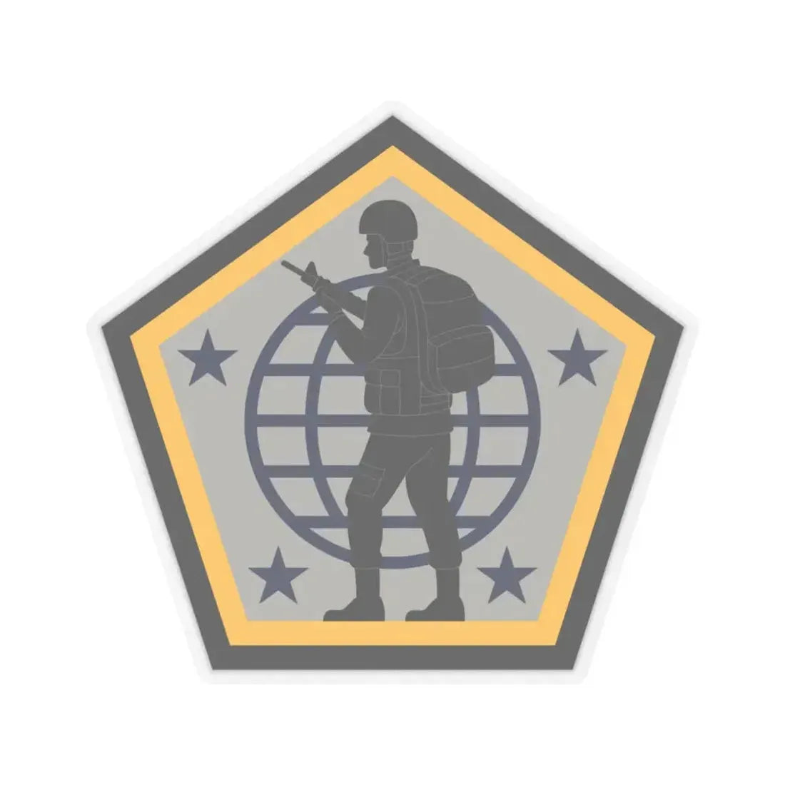 Human Resources Command (U.S. Army) STICKER Vinyl Kiss-Cut Decal 4 Inch Transparent - The Sticker Space