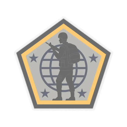 Human Resources Command (U.S. Army) STICKER Vinyl Kiss-Cut Decal 4 Inch Transparent - The Sticker Space