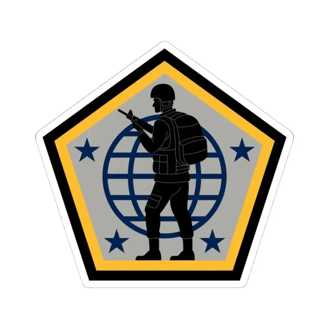 Human Resources Command (U.S. Army) STICKER Vinyl Kiss-Cut Decal 4 Inch White - The Sticker Space