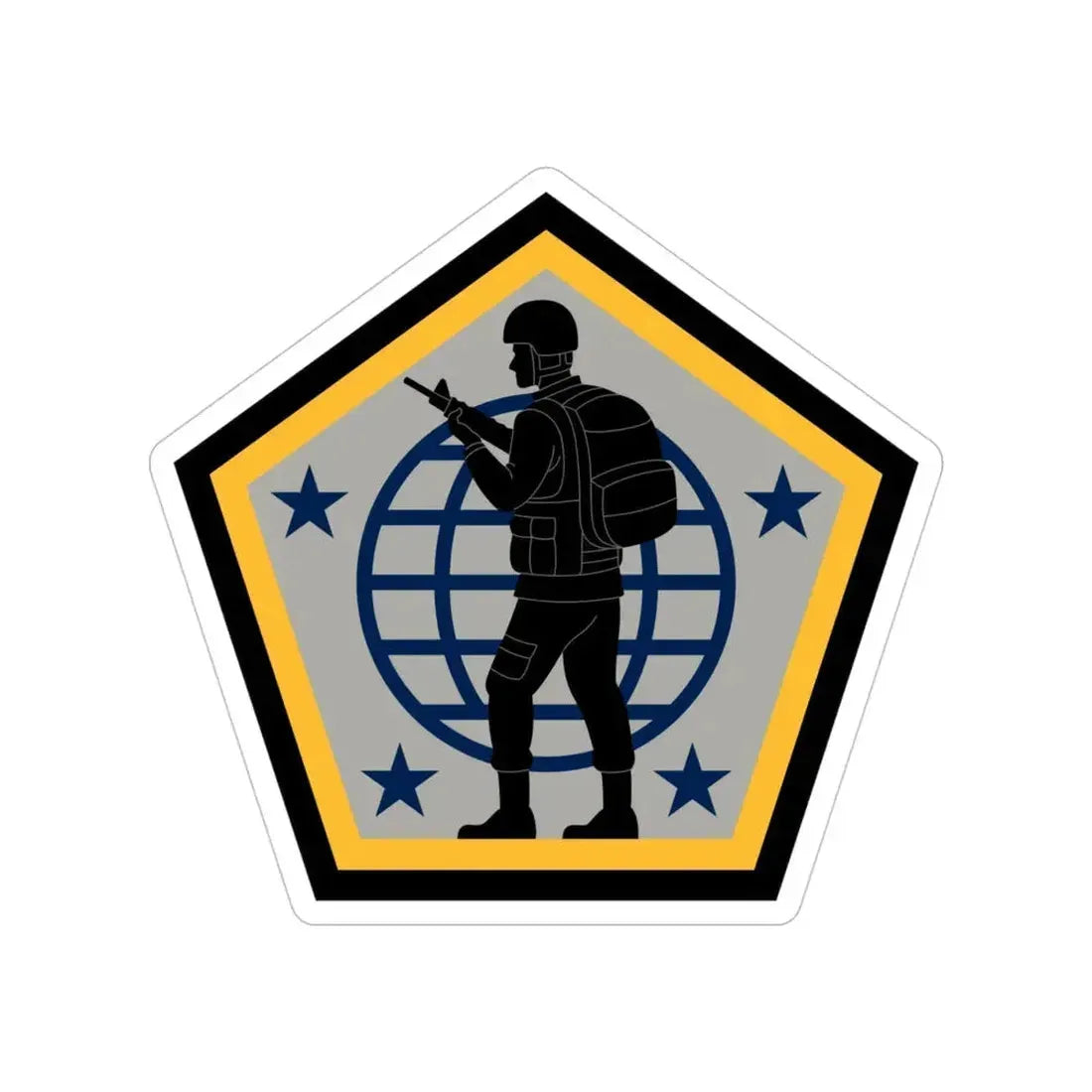 Human Resources Command (U.S. Army) Transparent STICKER Die-Cut Vinyl Decal 4 Inch - The Sticker Space