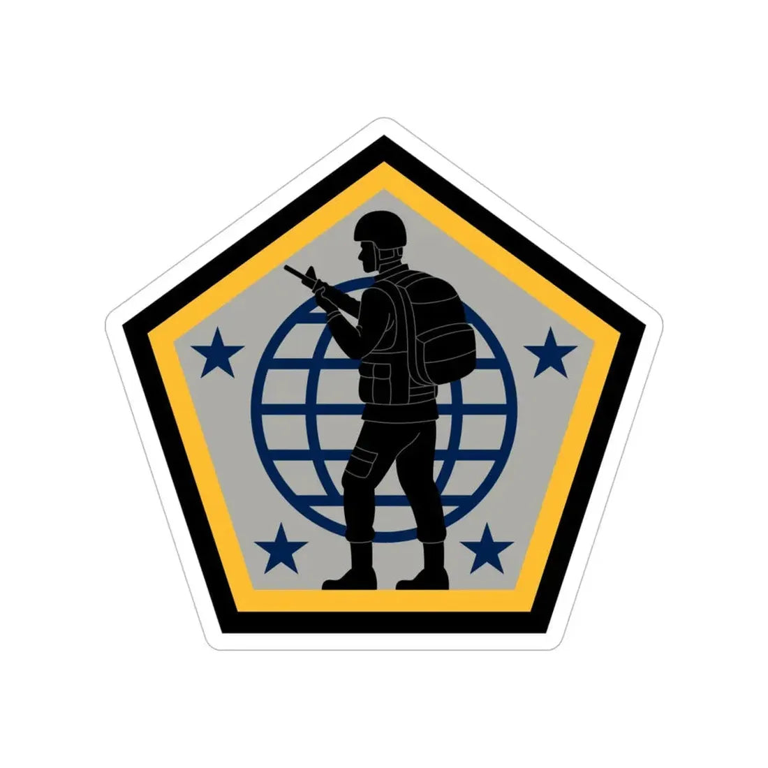 Human Resources Command (U.S. Army) Transparent STICKER Die-Cut Vinyl Decal 6 Inch - The Sticker Space