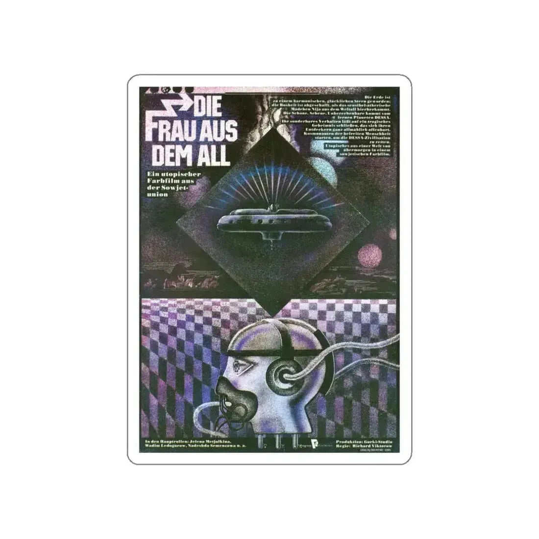 HUMANOID WOMAN 1981 Movie Poster STICKER Vinyl Die-Cut Decal - The Sticker Space