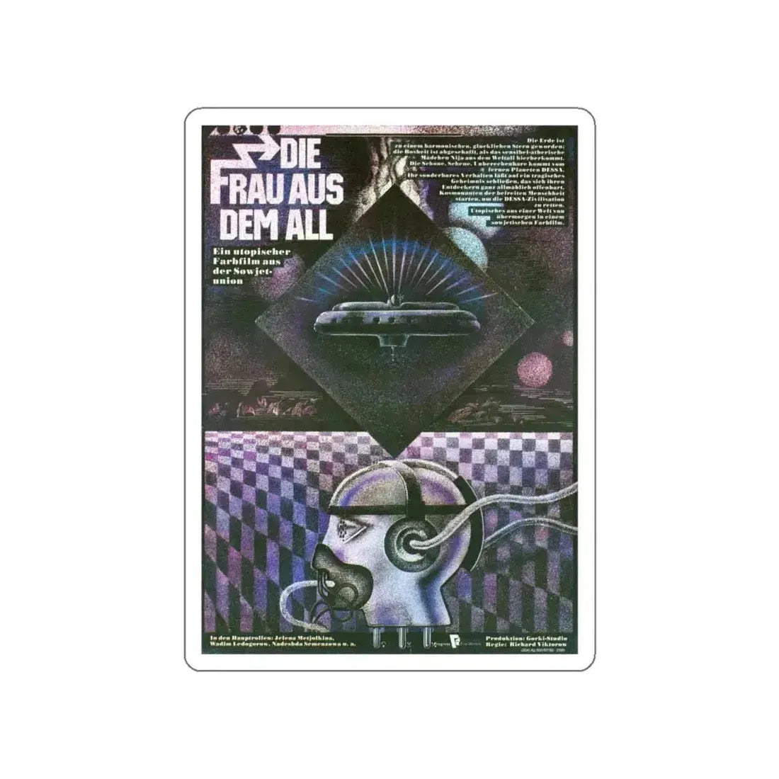 HUMANOID WOMAN 1981 Movie Poster STICKER Vinyl Die-Cut Decal - The Sticker Space