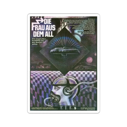 HUMANOID WOMAN 1981 Movie Poster - STICKER Vinyl Kiss-Cut Decal 2 Inch White - The Sticker Space