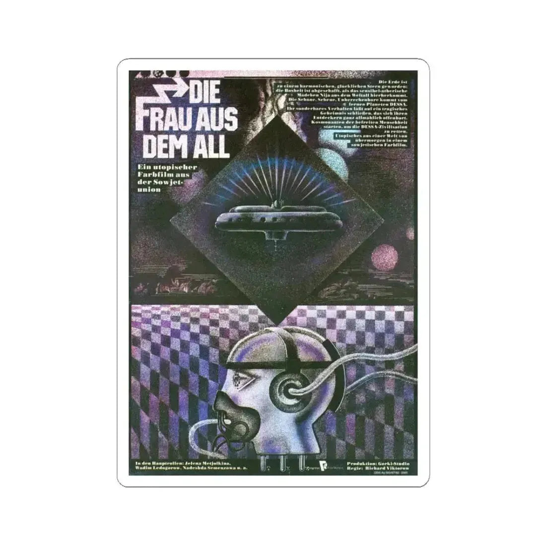 HUMANOID WOMAN 1981 Movie Poster - STICKER Vinyl Kiss-Cut Decal 3 Inch White - The Sticker Space