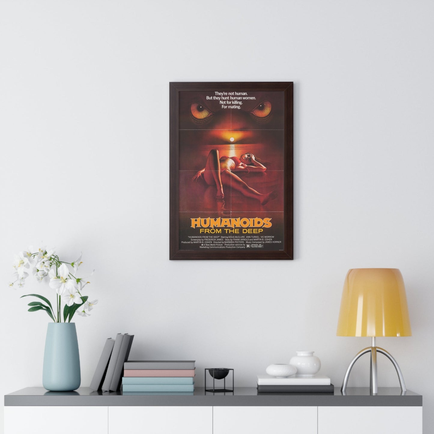 HUMANOIDS FROM THE DEEP 1980 - Framed Movie Poster-The Sticker Space