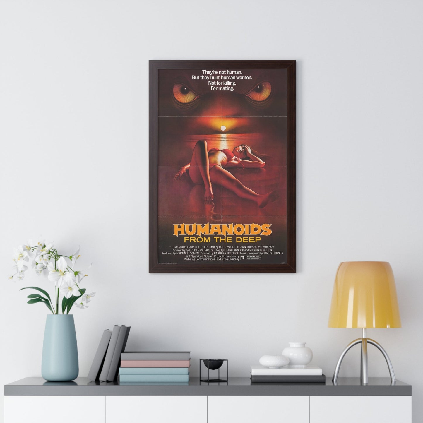 HUMANOIDS FROM THE DEEP 1980 - Framed Movie Poster-The Sticker Space