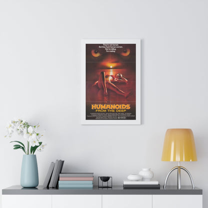 HUMANOIDS FROM THE DEEP 1980 - Framed Movie Poster-The Sticker Space