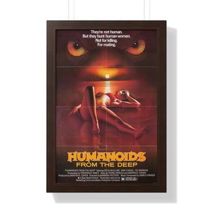 HUMANOIDS FROM THE DEEP 1980 - Framed Movie Poster-16″ x 24″-The Sticker Space