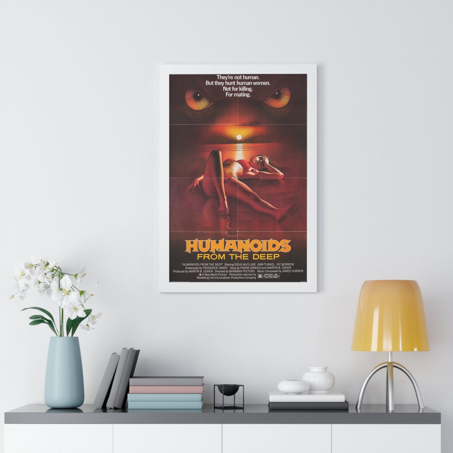 HUMANOIDS FROM THE DEEP 1980 - Framed Movie Poster-The Sticker Space