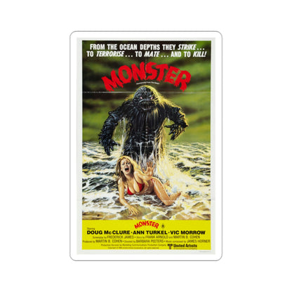 Humanoids from the Deep aka Monster 1980 Movie Poster STICKER Vinyl Die-Cut Decal-2 Inch-The Sticker Space