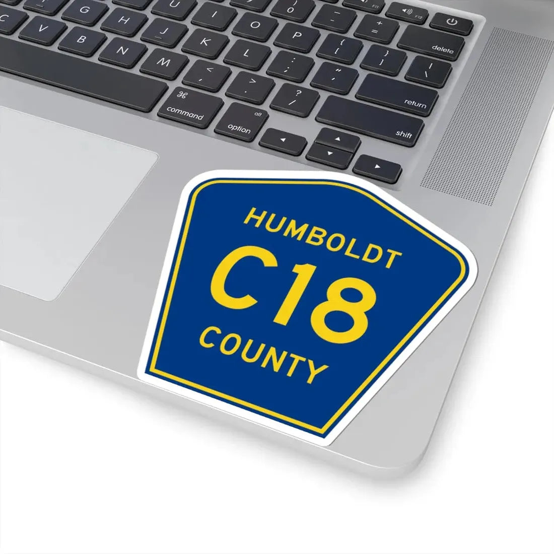 Humboldt County Route C18 IA (Iowa) (Road Sign) STICKER Vinyl Kiss-Cut Decal - The Sticker Space
